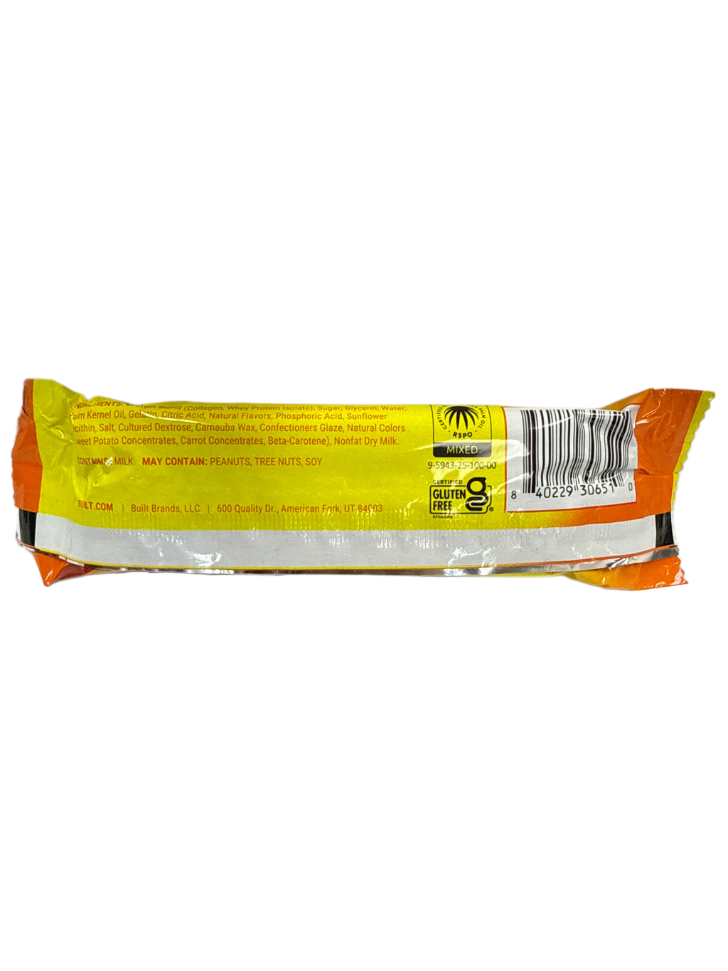 Built Sour Puff Sweet Peach Punch 16 Gram Protein Bar 41G - U.S Edition