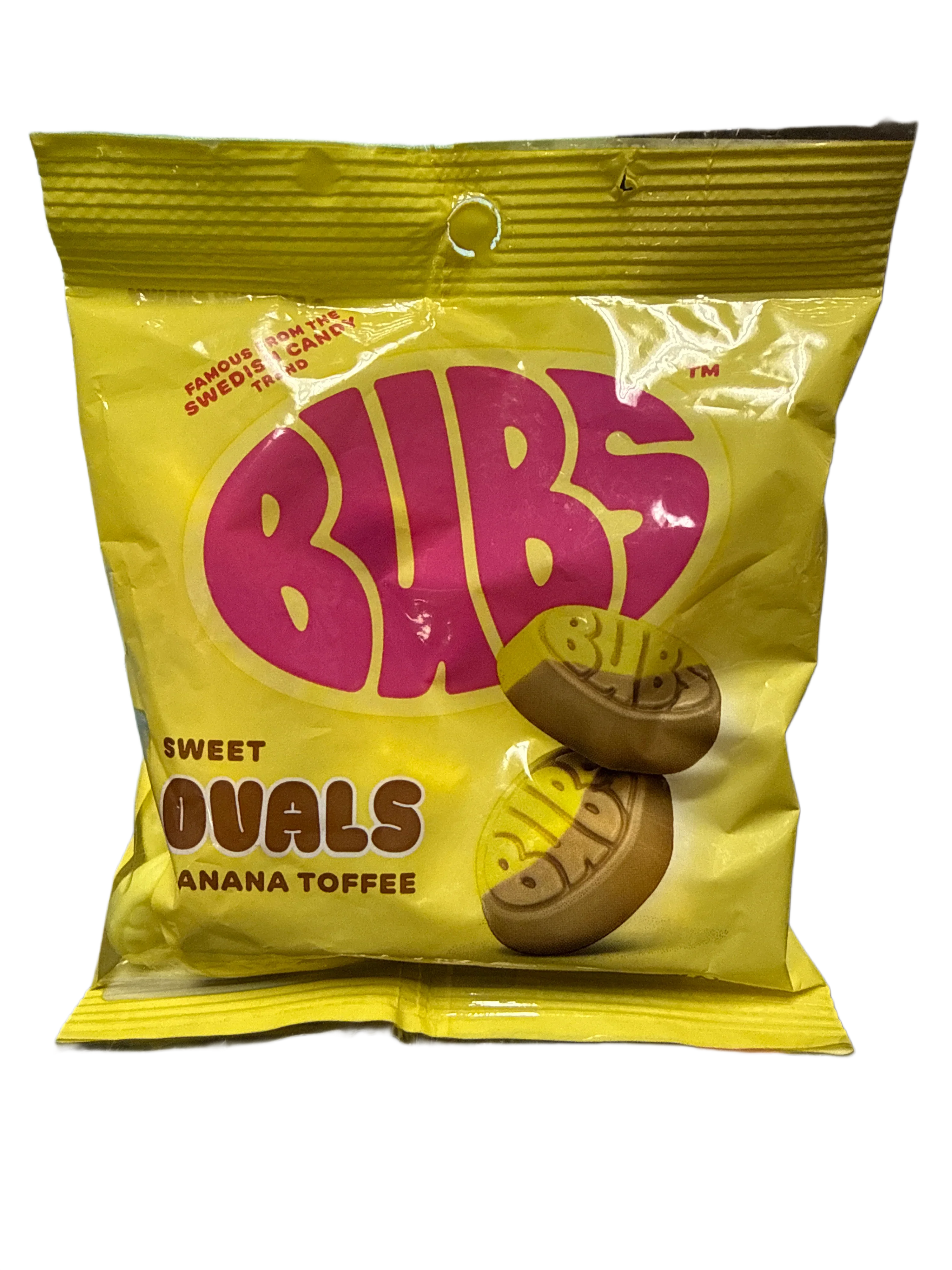 Bubs Goody Sour Ovals Banana Toffee Candy 175G - Swedish Edition