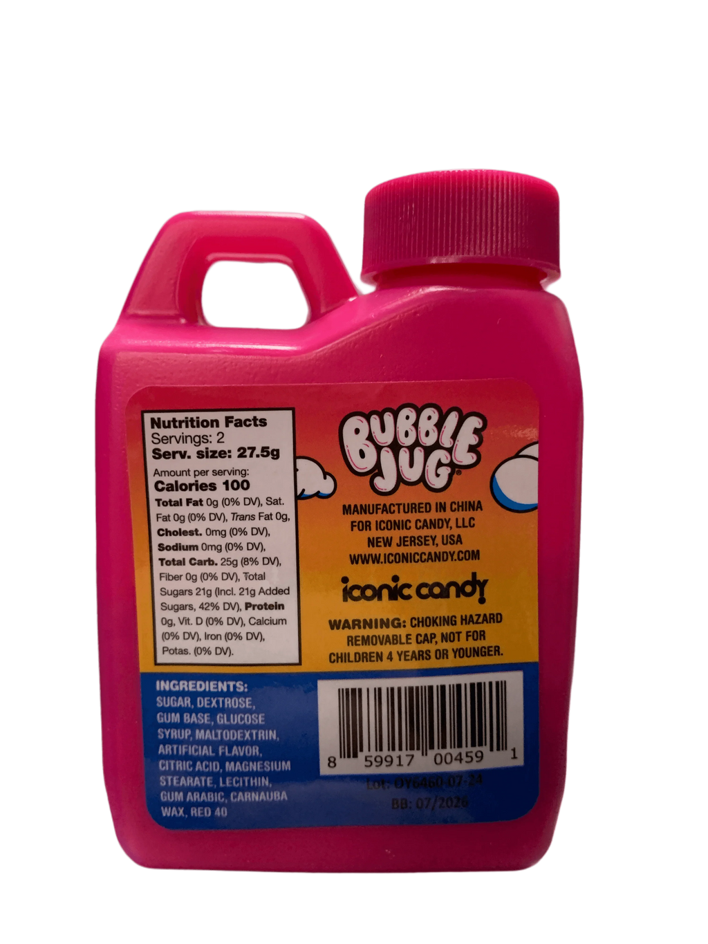 Bubble Jug Tropical Fruit Bubble Gum 27.5G - U.S Edition
