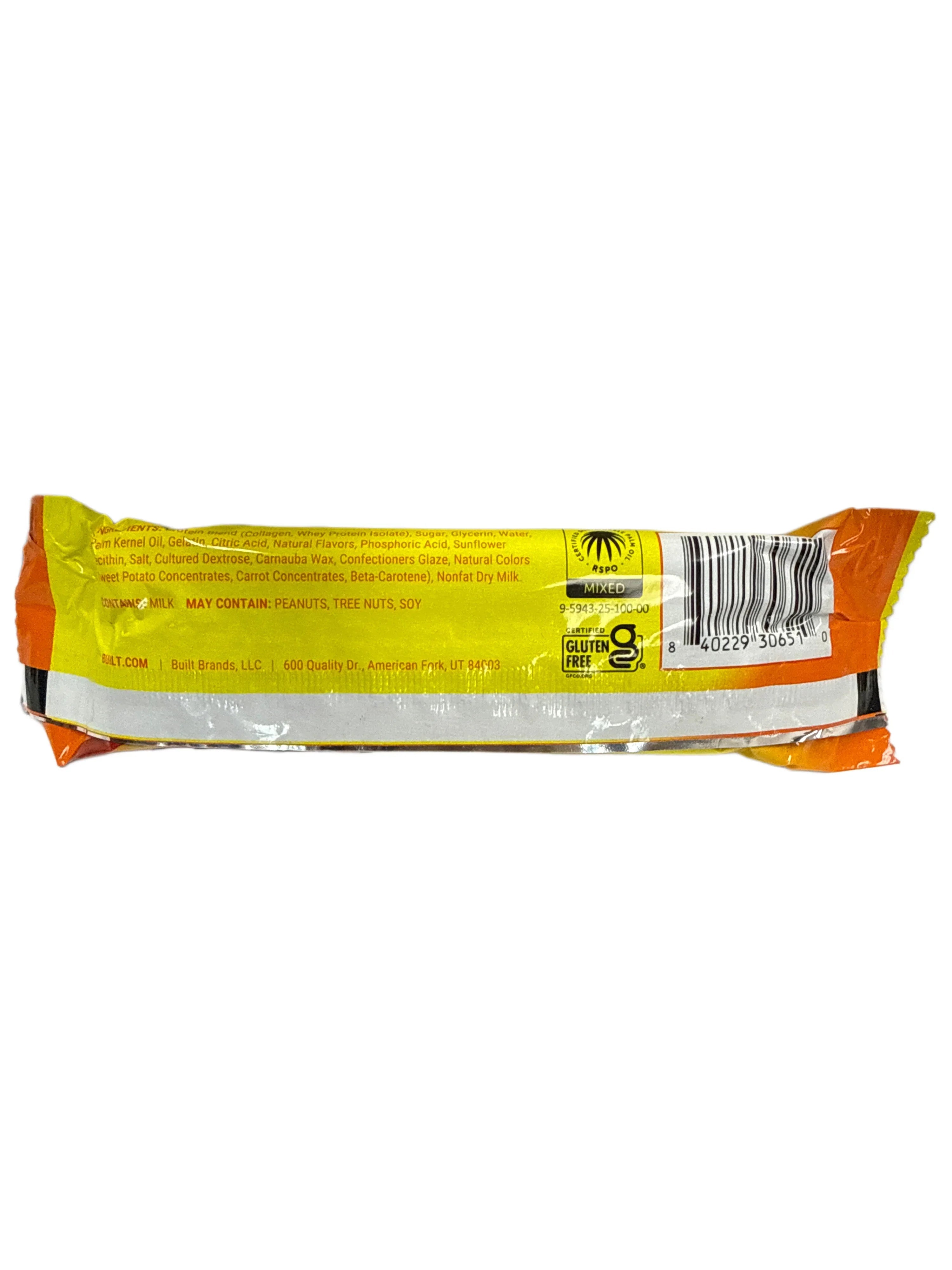 Built Sour Puff Sweet Peach Punch 16 Gram Protein Bar 41G - U.S Edition