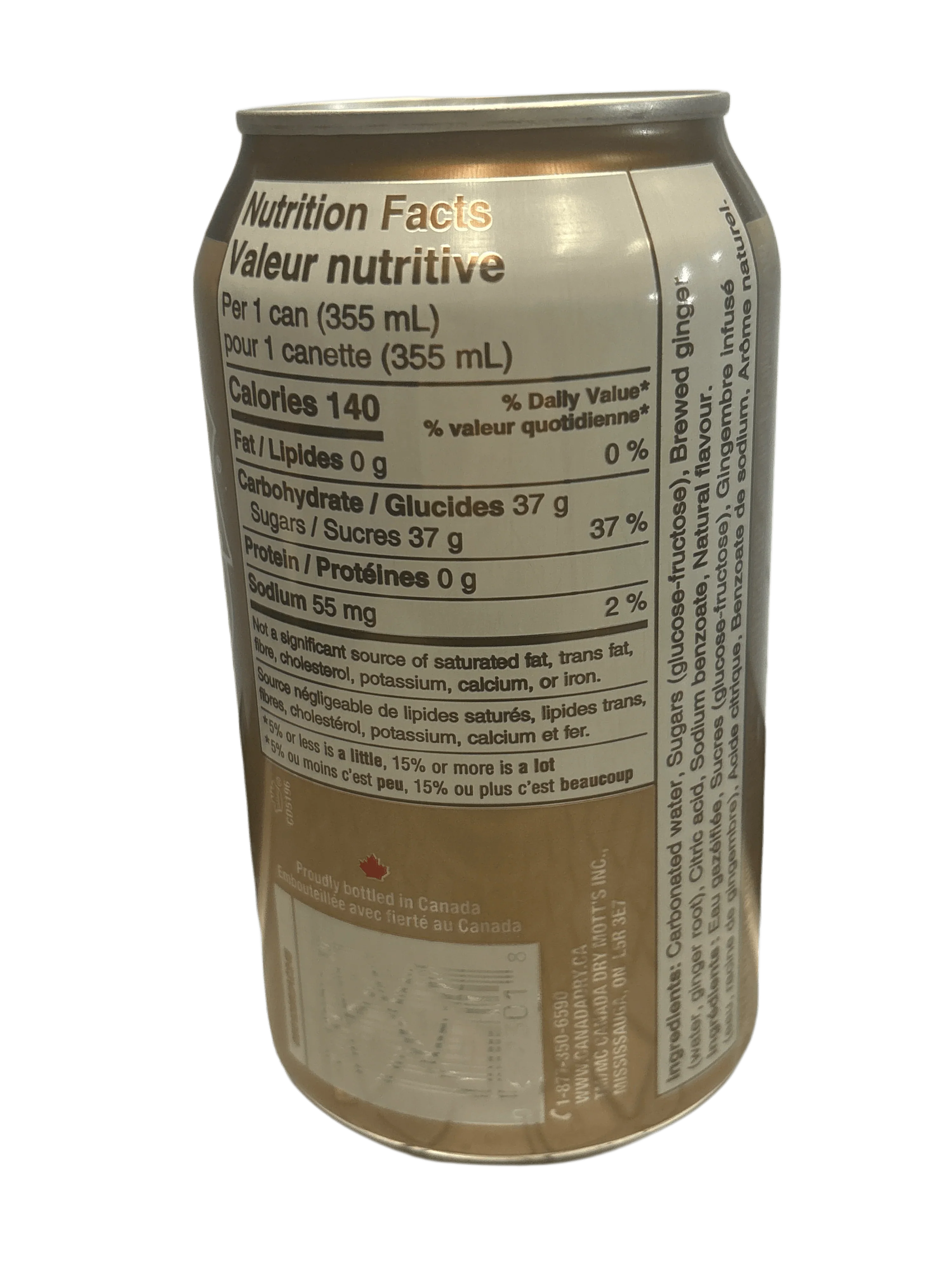 Canada Dry Ginger Beer 355ML - Canada Edition