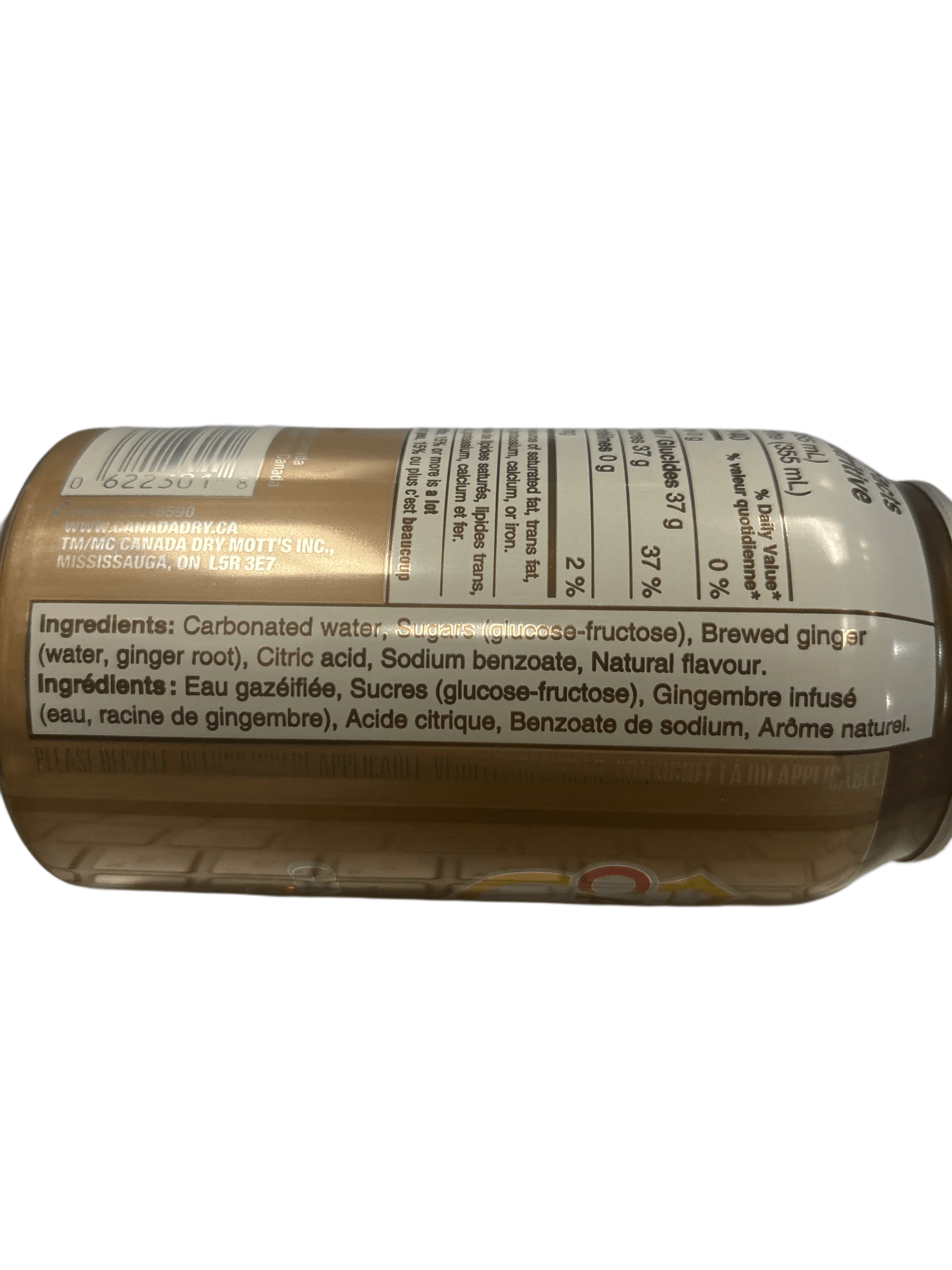 Canada Dry Ginger Beer 355ML - Canada Edition