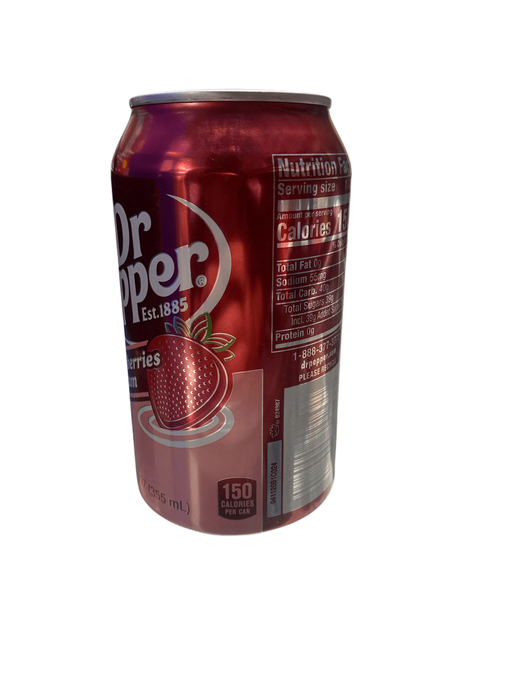 Dr. Pepper Strawberries & Cream Can 355ML - U.S Edition