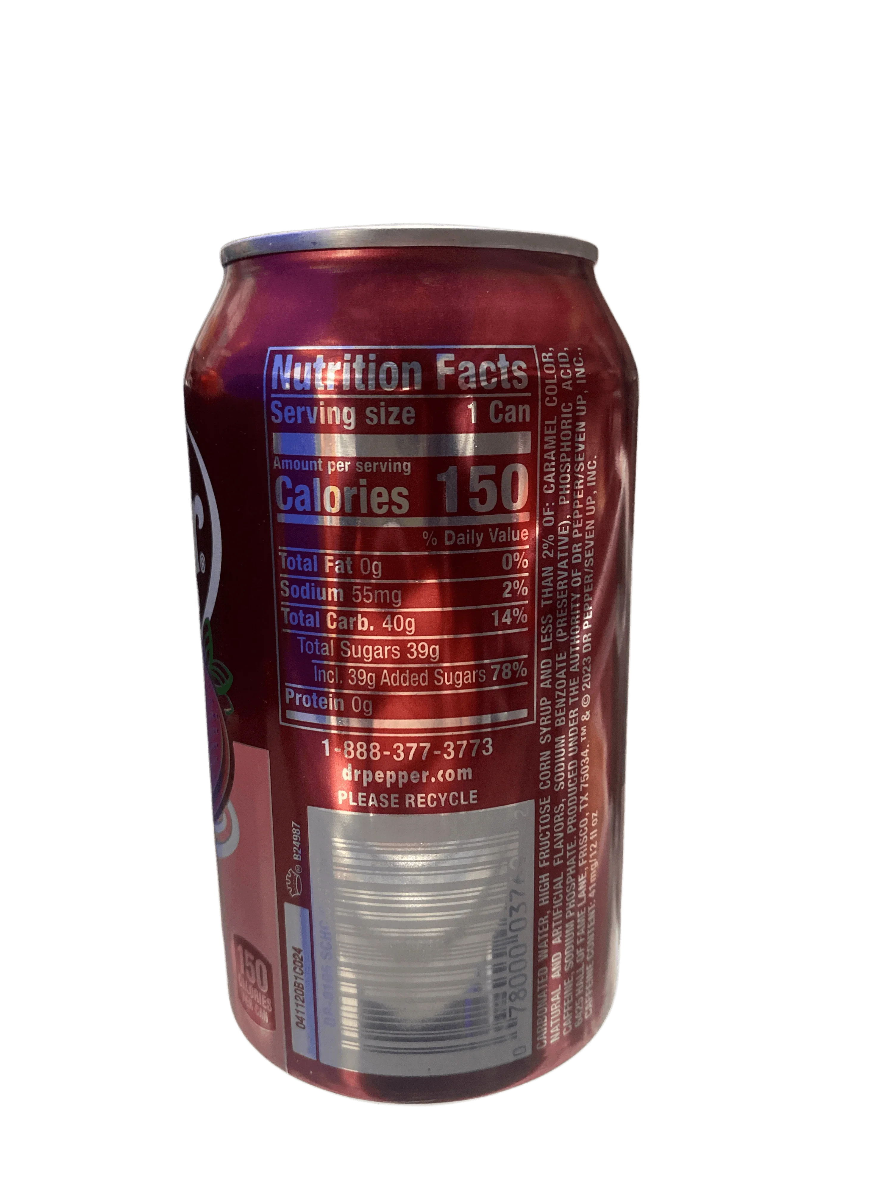 Dr. Pepper Strawberries & Cream Can 355ML - U.S Edition