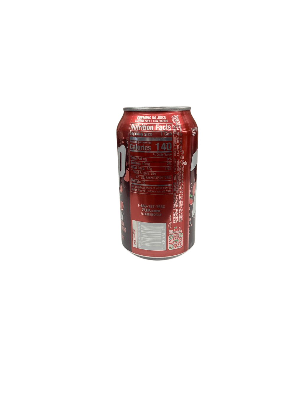 7UP - Cherry Can 355mL - U.S Edition