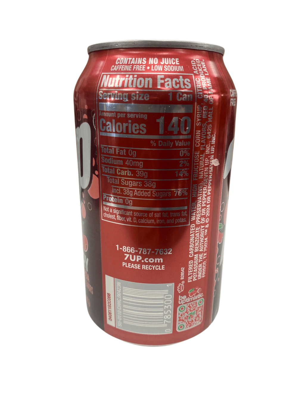 7UP - Cherry Can 355mL - U.S Edition