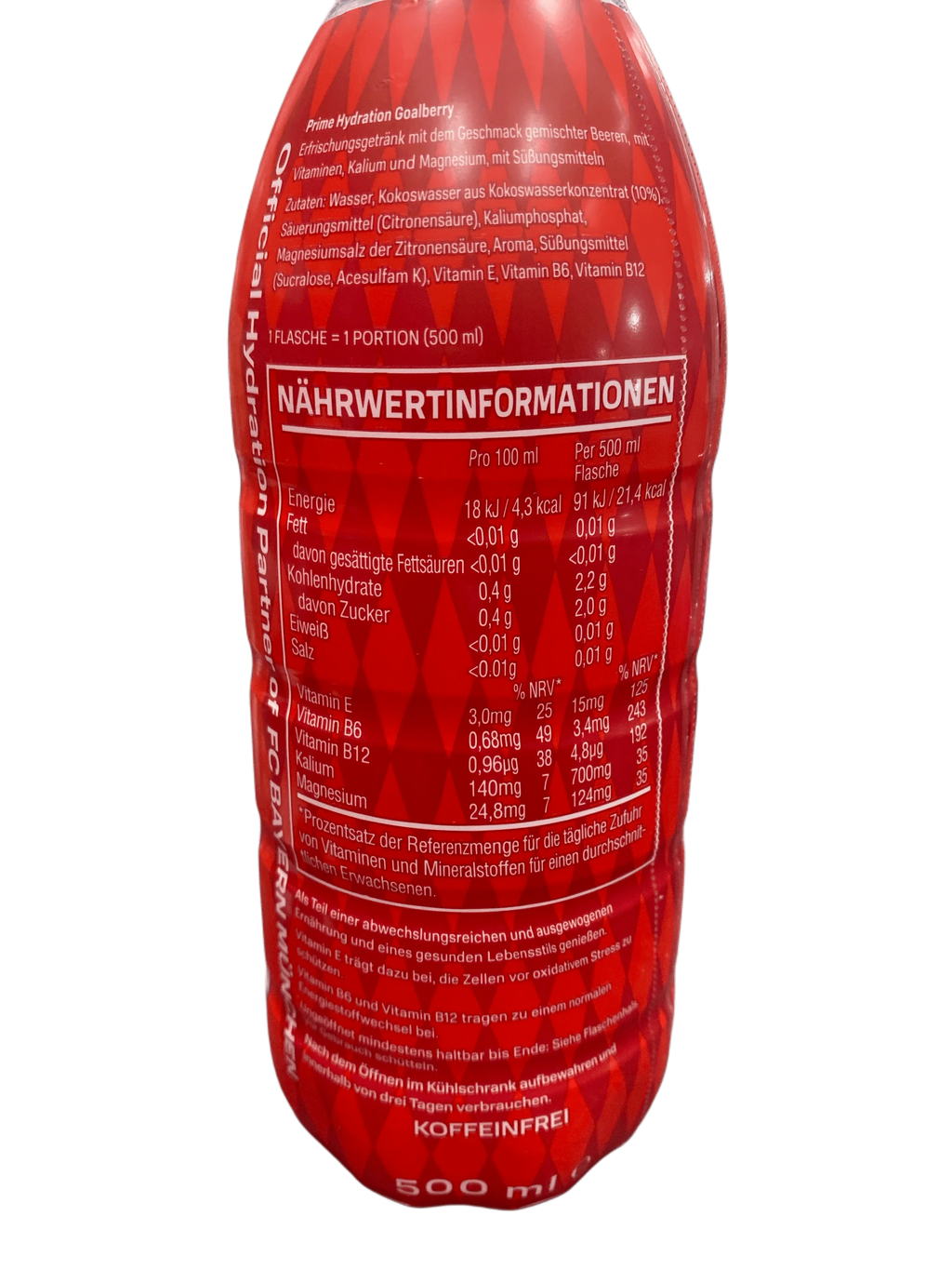 Prime Hydration Drink FC Bayern Munich - German Edition