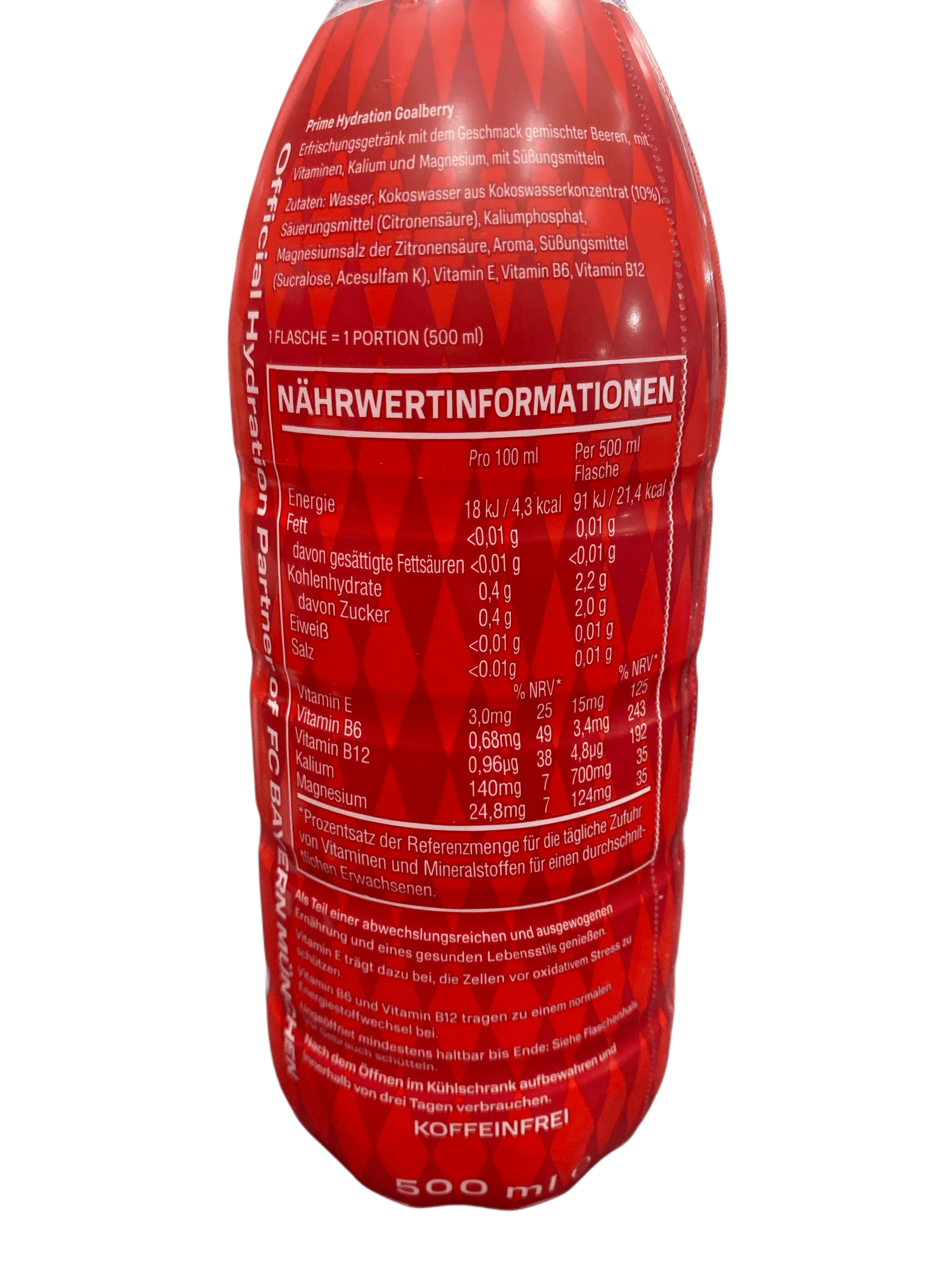 Prime Hydration Drink FC Bayern Munich - German Edition