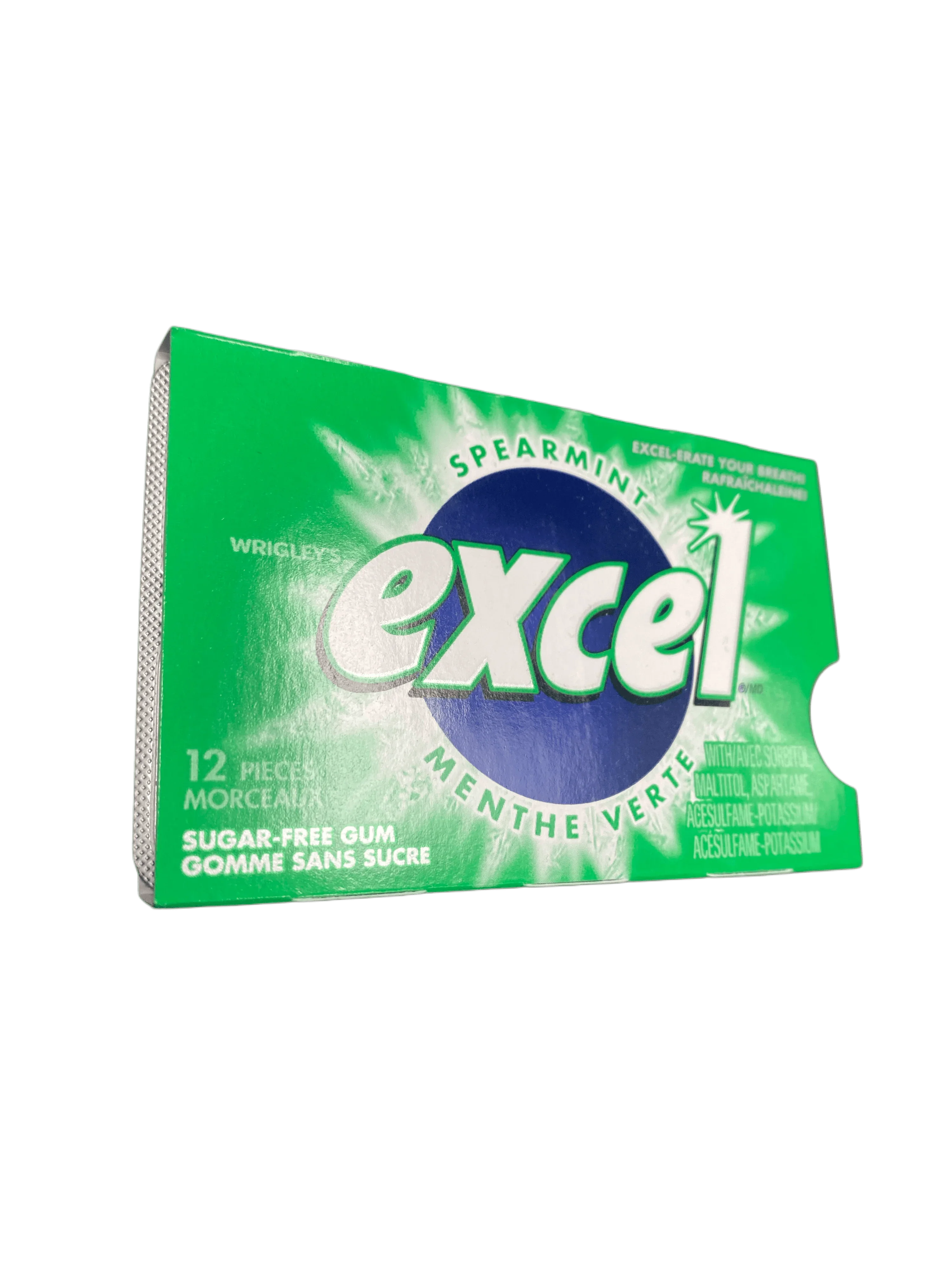 Excel Spearmint Gum 12 Pieces - Canadian Edition