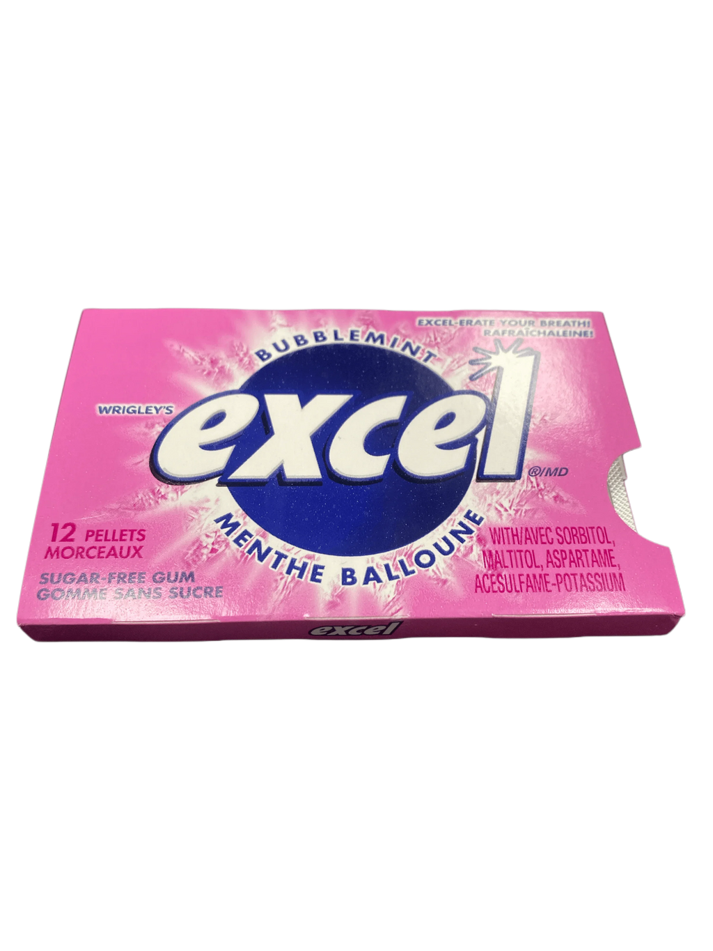 Excel Bubblemint Gum 12 Pieces - Canadian Edition