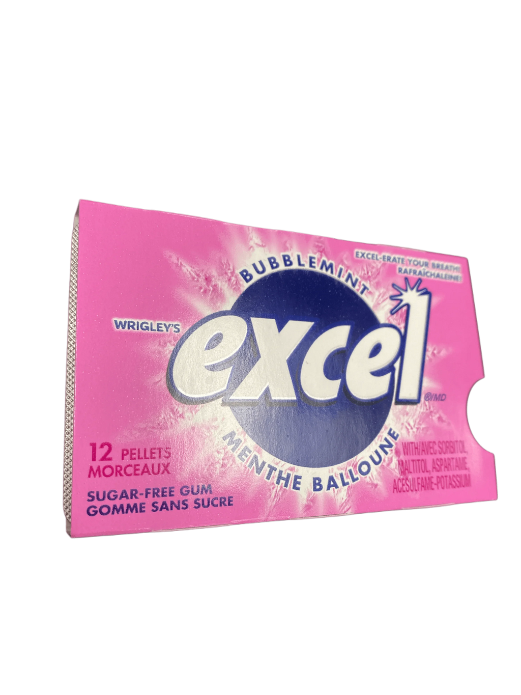 Excel Bubblemint Gum 12 Pieces - Canadian Edition