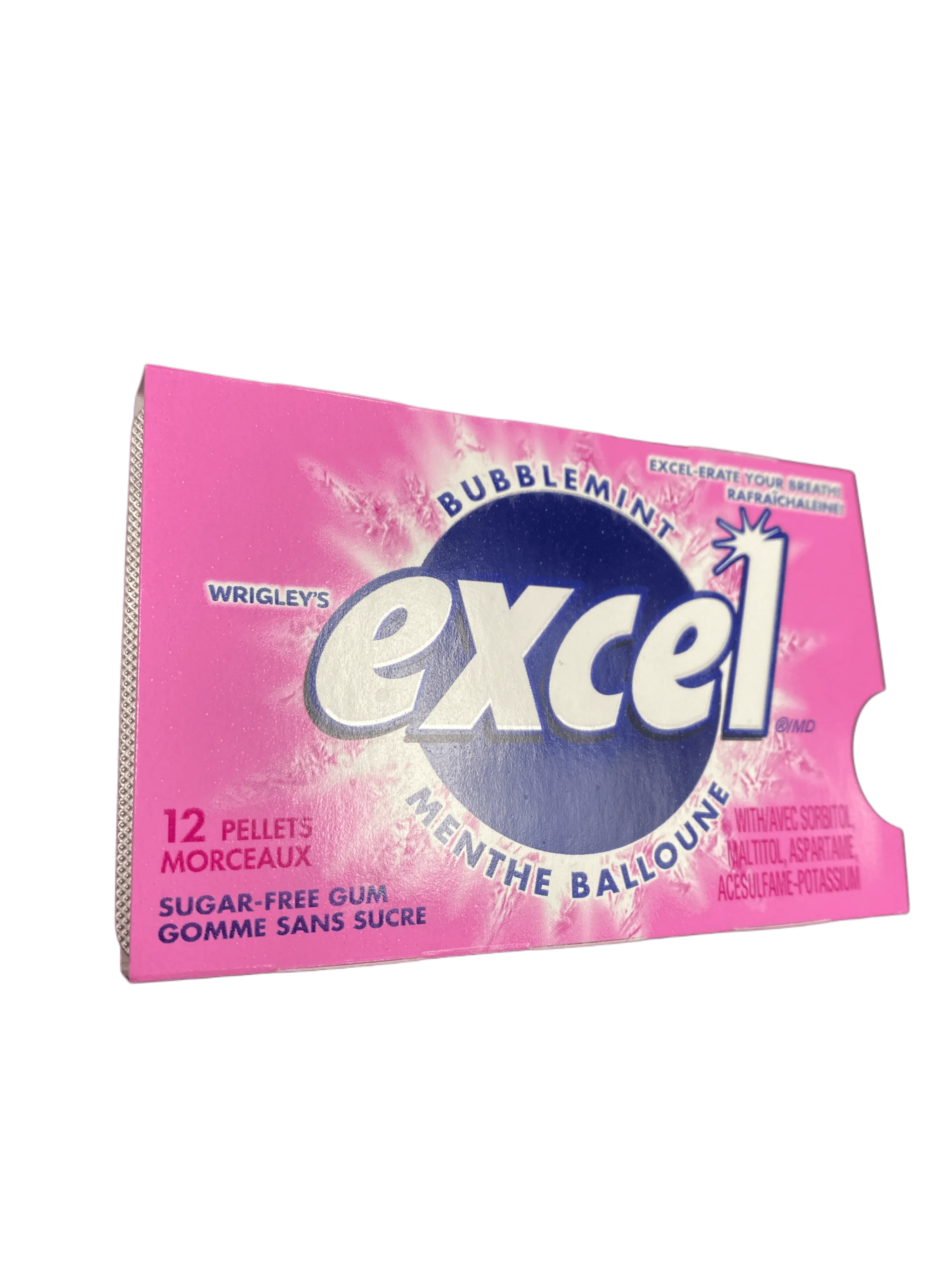 Excel Bubblemint Gum 12 Pieces - Canadian Edition
