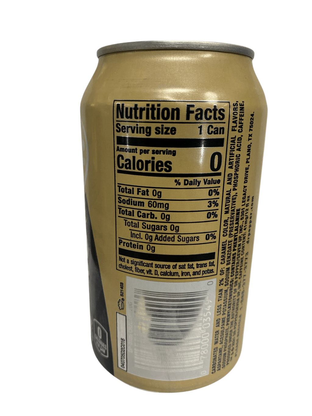 Dr. Pepper & Cream Soda Zero Sugar 12OZ - U.S Edition
