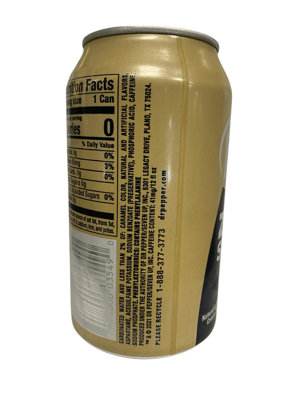 Dr. Pepper & Cream Soda Zero Sugar 12OZ - U.S Edition