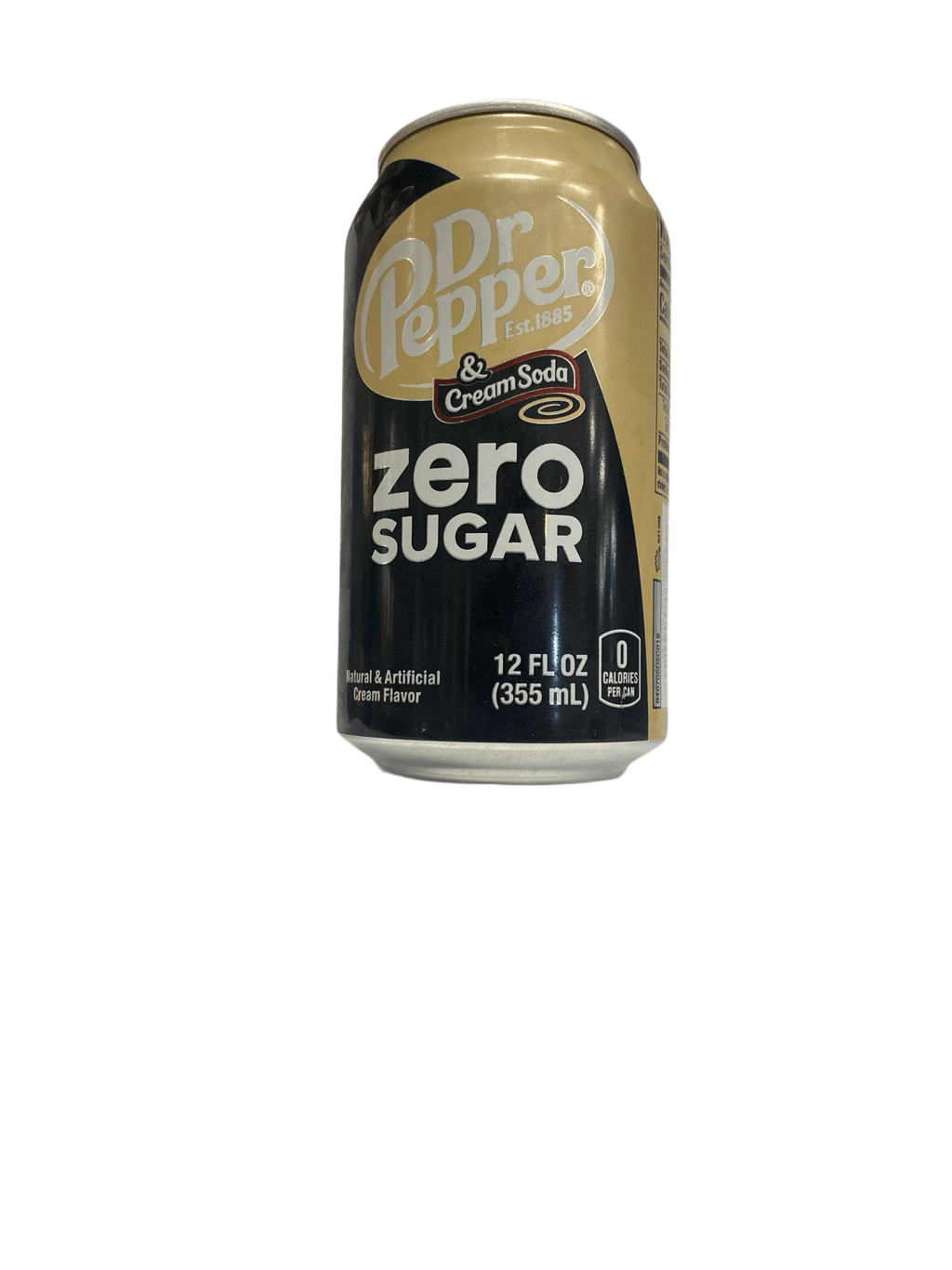 Dr. Pepper & Cream Soda Zero Sugar 12OZ - U.S Edition