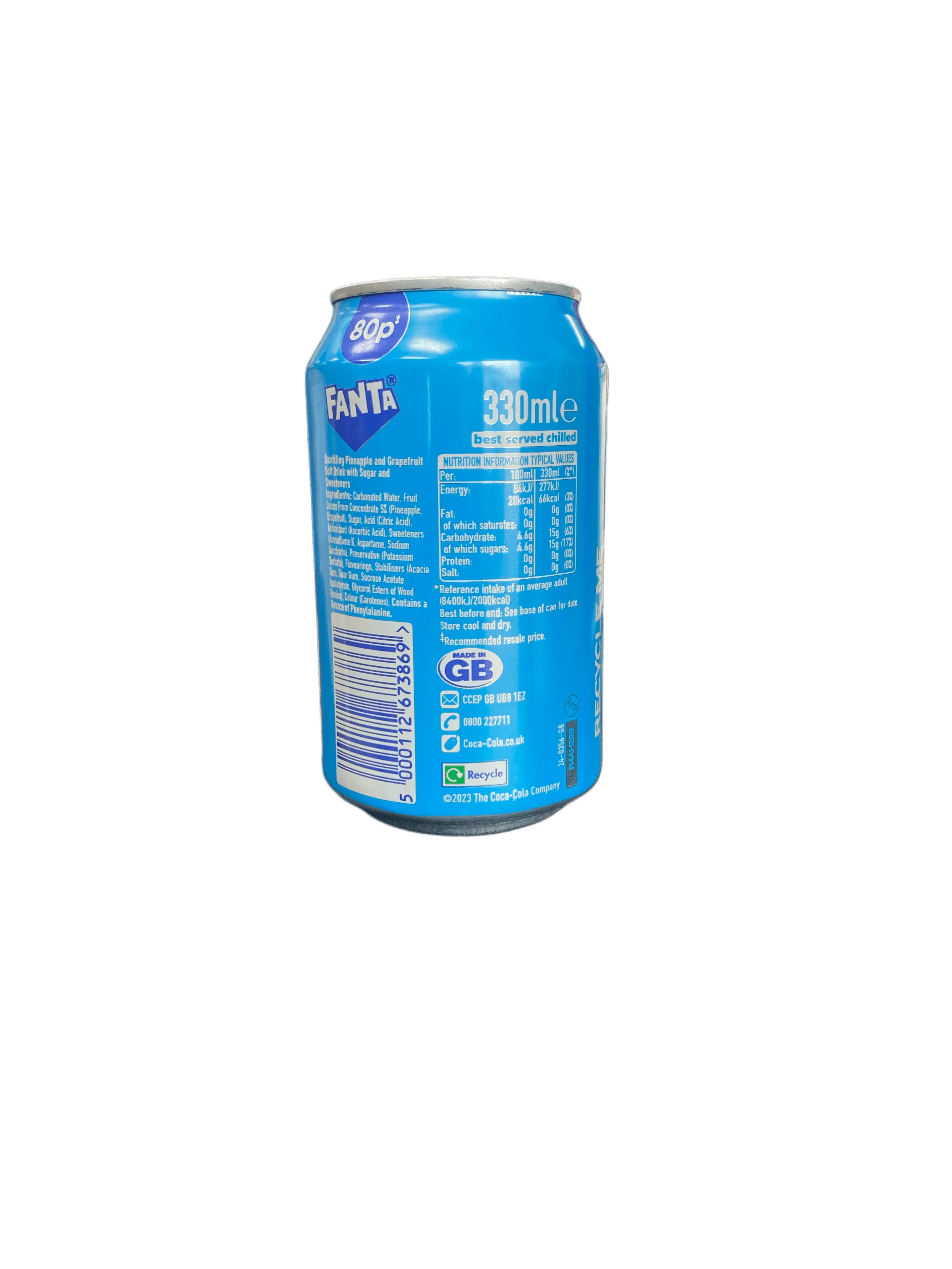Fanta Pineapple & Grapefruit Can 330ML