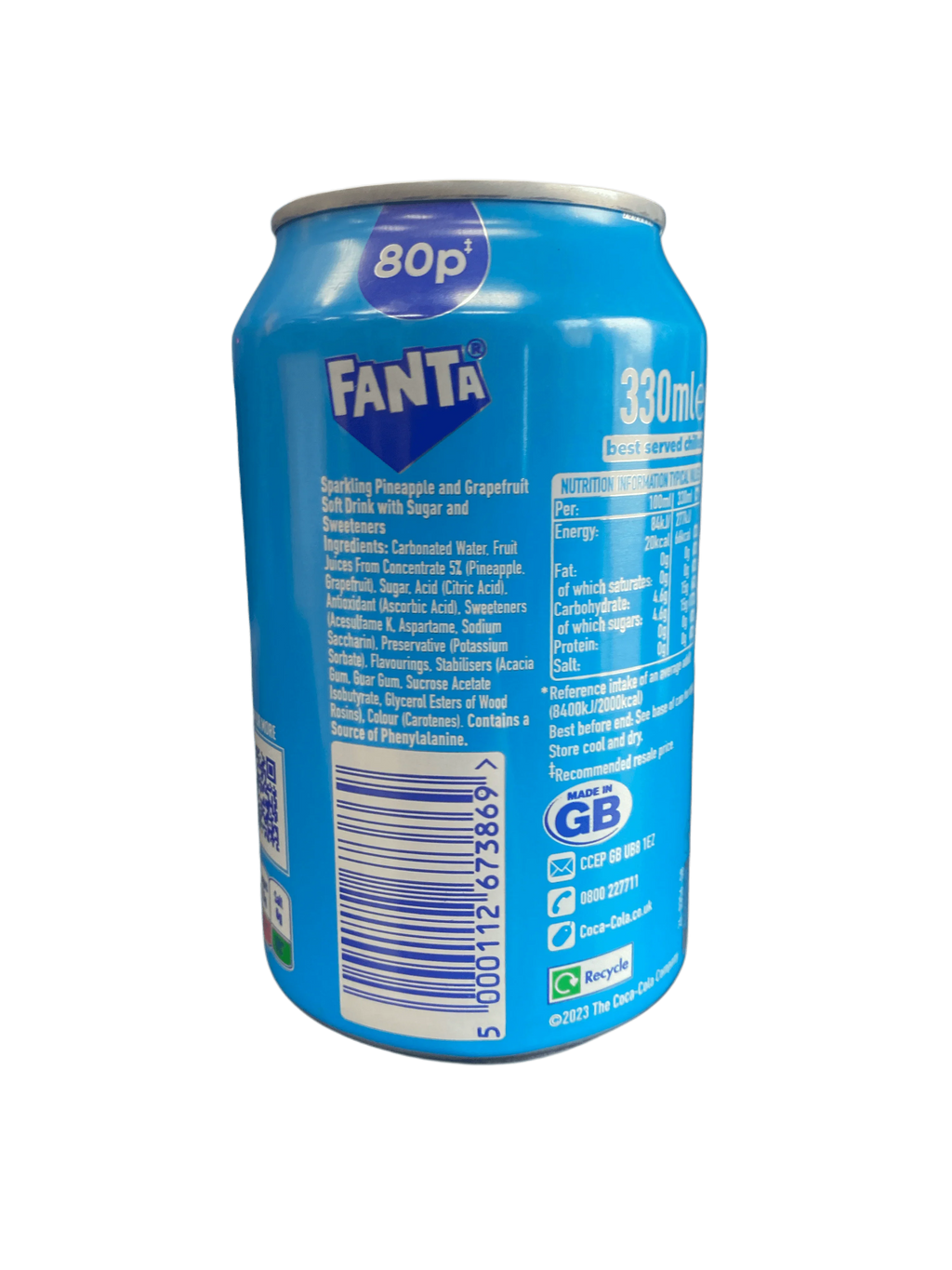 Fanta Pineapple & Grapefruit Can 330ML