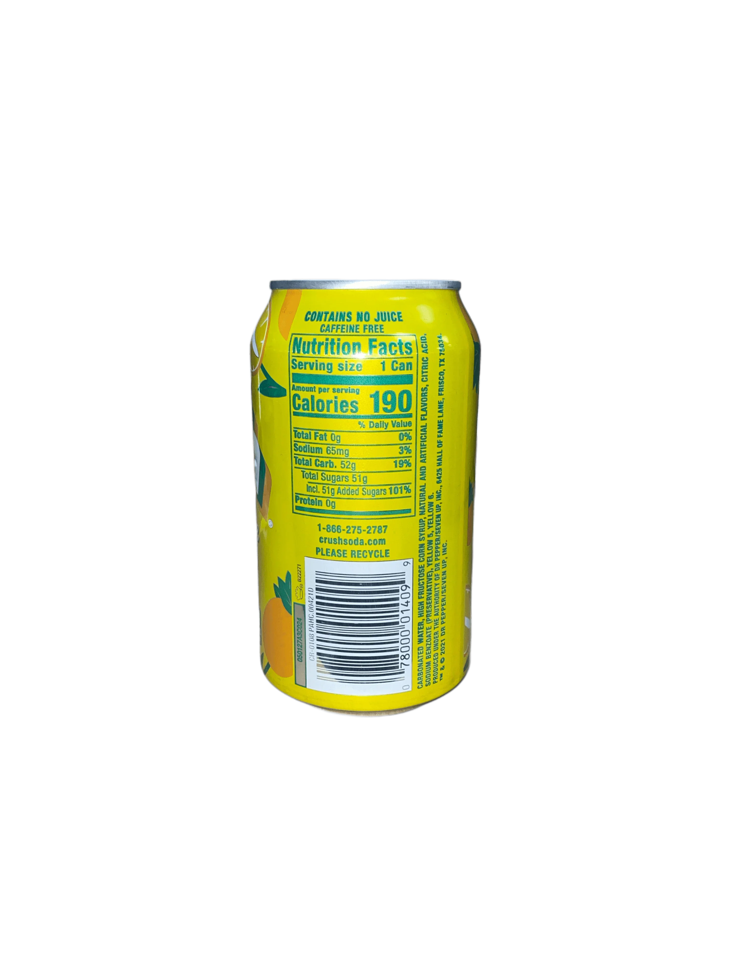 Crush Pineapple Soda Can 355ML