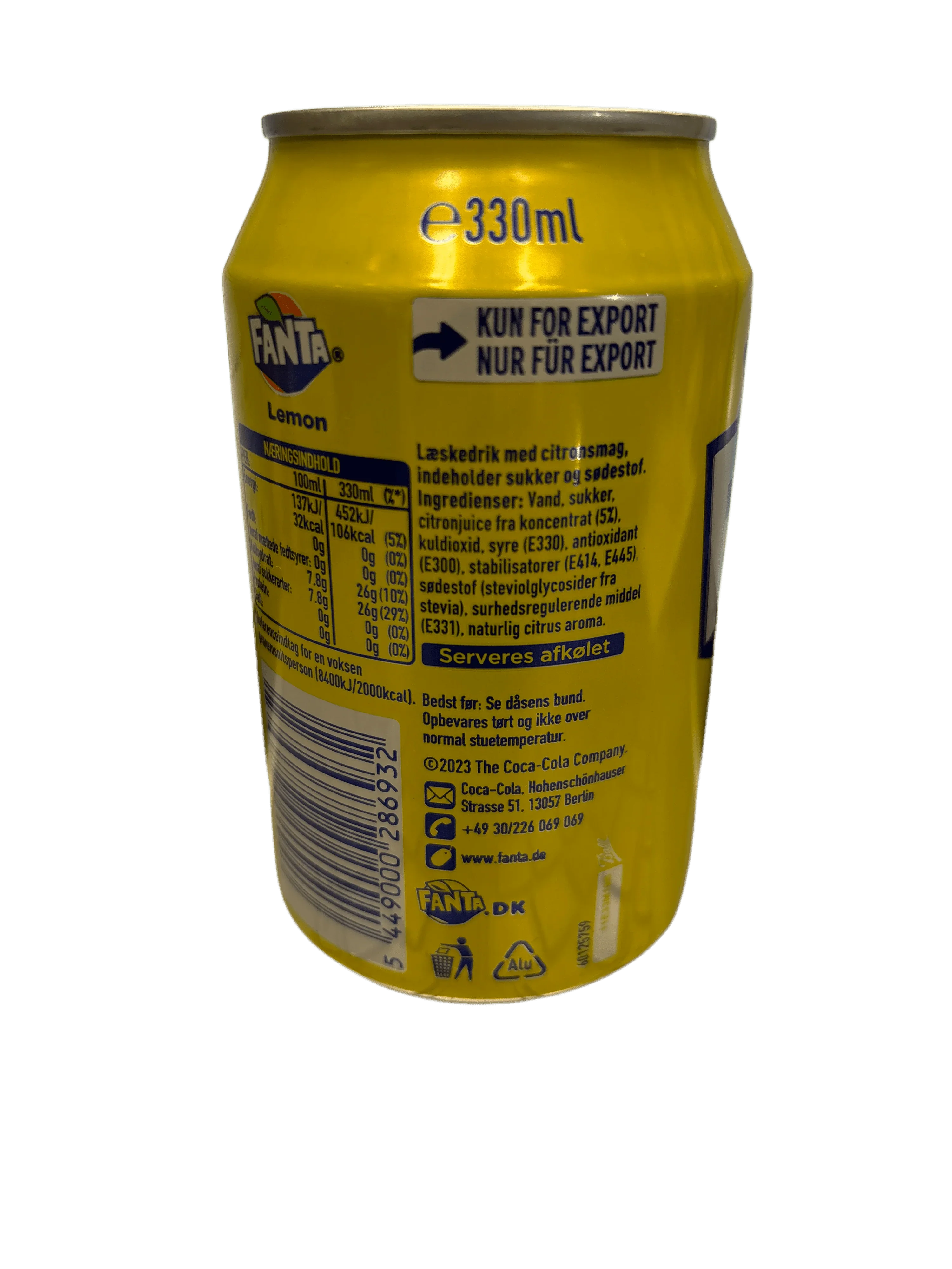 Fanta Lemon 330ML - U.K Edition