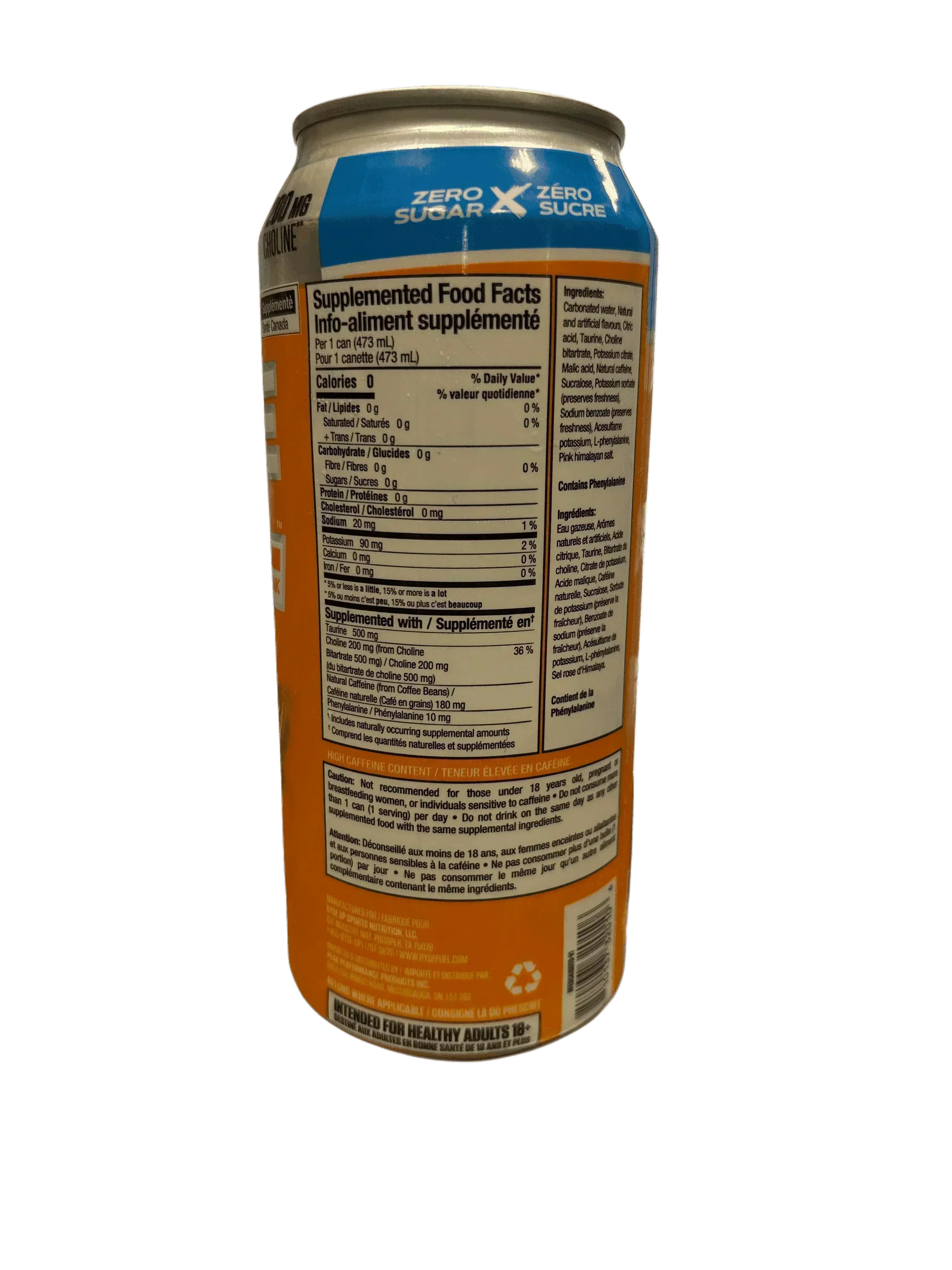 RYSE Fuel Energy Drink - Sunny D