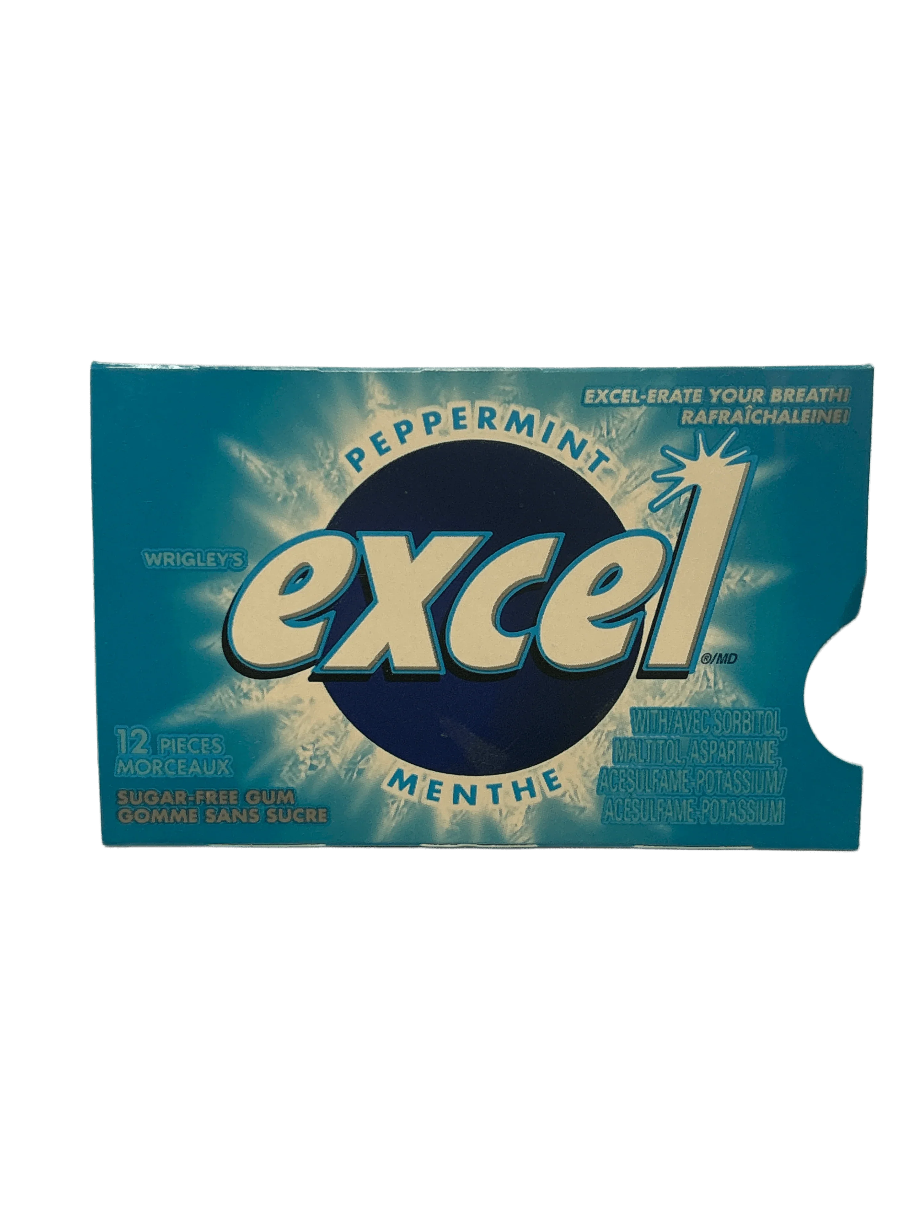 Excel Peppermint Gum 12 Pieces - Canadian Edition