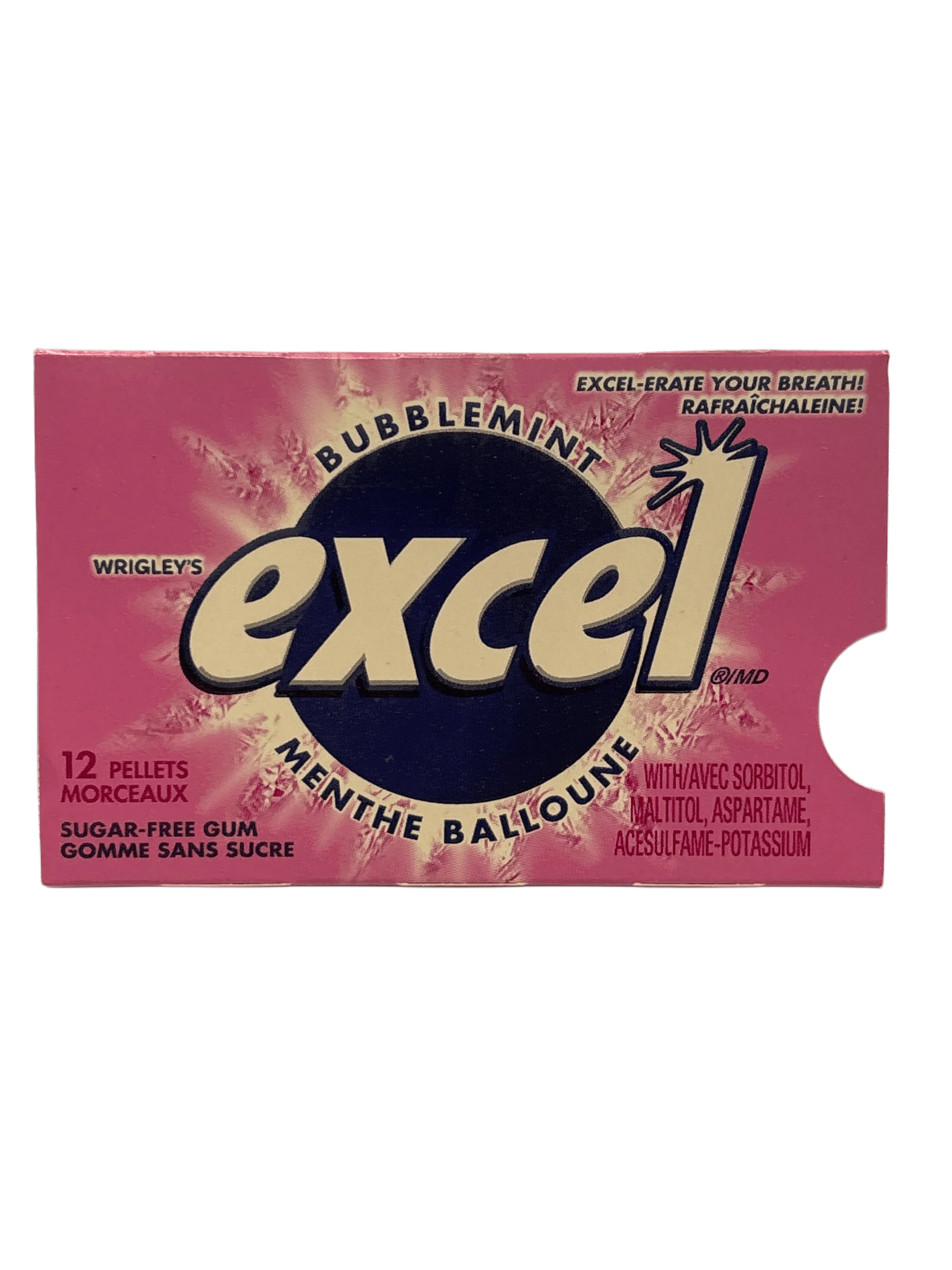 Excel Bubblemint Gum 12 Pieces - Canadian Edition