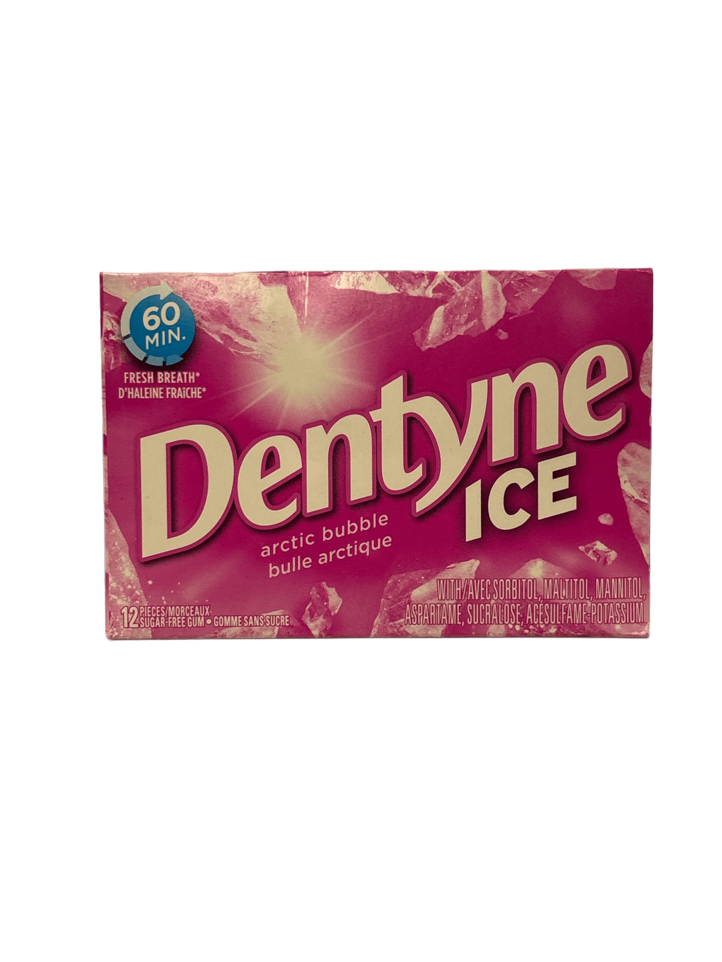 Dentyne Ice Arctic Bubble Gum 12 Pieces - Canadian Edition