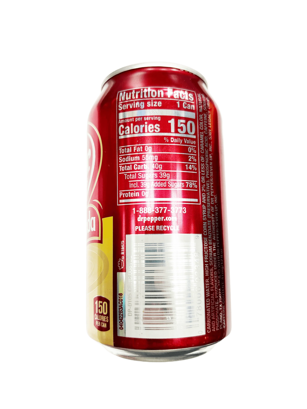 Dr. Pepper & Cream Soda Can 12OZ - U.S Edition