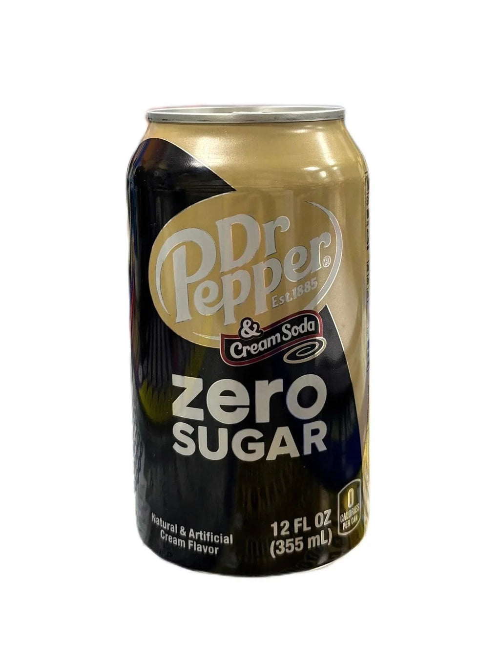 Dr. Pepper & Cream Soda Zero Sugar 12OZ - U.S Edition